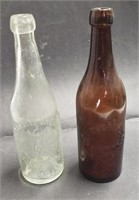 Indianapolis Glass Bottle & Richmond IND Amber