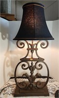 tall pretty lamp, metal base