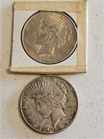 2-1922 PEACE DOLLARS