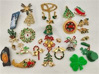 Holiday Jewelry Incl Rhinestones
