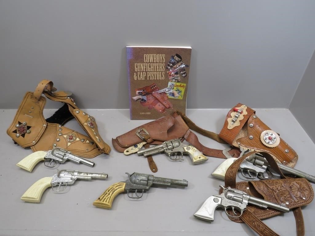 Vintage cap revolvers, holsters, and reference