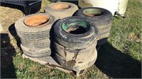 Pallet of Mobile Home Tires and Rims