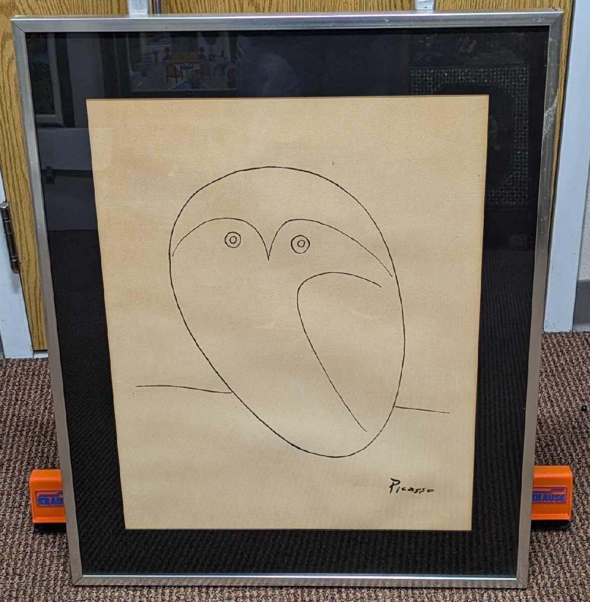 Framed Pablo Picasso Modern Classics Owl Art Print