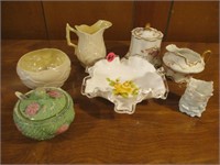 Lot of Antique China and Glassware