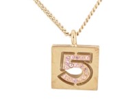 Chanel Rhinestone Number 5 Necklace