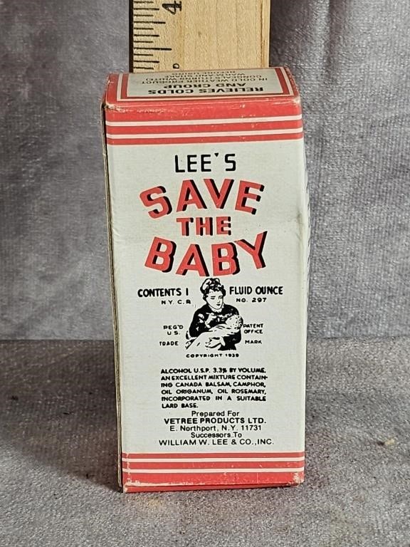 LEE'S SAVE THE BABY RELIEVES COLDS AND CROUP