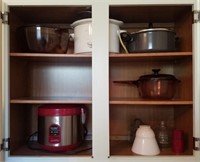 Contents of Upper Cabinet: Cookware