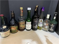 OPEN ALCOHOL BOTTLES INCL. BAILEY'S