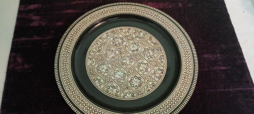 Egyptian Micro Mosaic Shell Inlay Decorative Wood