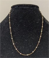 (W) 18k Gold Over Sterling Silver Chain Giani