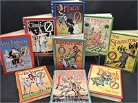 9- Volumes by L. Frank Baum on The Wizard of Oz