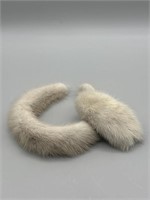 Rabbit Fur-Feel Hair Piece and Headband