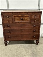 1820's AMERICAN EMPIRE CHEST OF DRAWERS