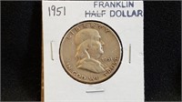 1951 Franklin Half Dollar