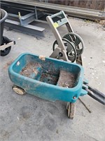 HOSE REEL, STEP 2 WAGON...NEEDS A GOOD CLEANING
