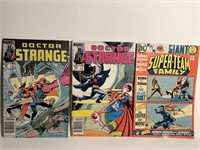 3- vintage Batman Dr Strange  Comic books clean