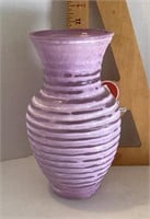 Lavender glass vase