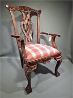 CHILDS MAHOGANY CHIPPENDALE ARMCHAIR