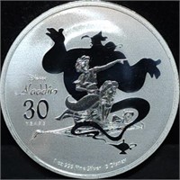 2022 NIUE 1oz Silver $2 Aladdin Bullion Coin