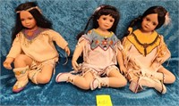 11 - LOT OF 3 COLLECTIBLE DOLLS (A121)