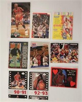8 Michael Jordan Card Lot w Valentine
