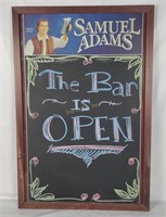 Samuel Adams Bar Menu Chalkboard