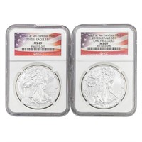 2012-S [2] Silver Eagle NGC MS69