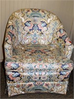 Upholstered Low Profile Arm Chair