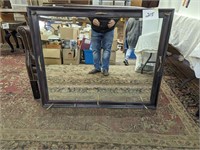 Large Wall Mirror - With Antler Hooks for Hats