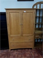 Wooden cabinet with 2 drawers
