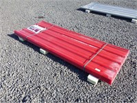 8'x3' Red Polycarbonate Roof Panel