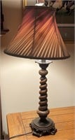 Wood, Marble Accent Decorative Table Lamp