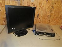 Monitor and Turntable