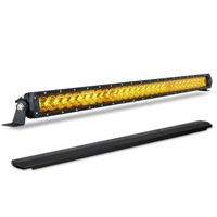 BIGLION.X Amber LED Light Bar 32inch Spot Flood C