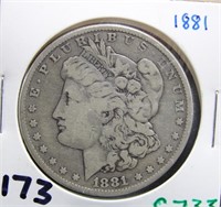 1881 MORGAN DOLLAR COIN