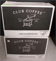 (2) Boxes of Portioned Ground Coffee Packs