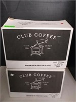 (2) Boxes of Portioned Ground Coffee Packs