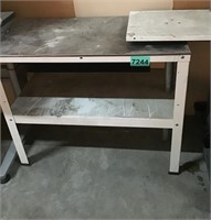 Metal Shop Table - Stainless Top