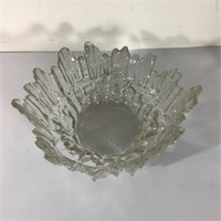 GLASS ICICLE BOWL