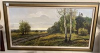 Framed oil on canvas by Wiktor Korecki ? 36” x