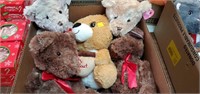 Flat of stuffed animals