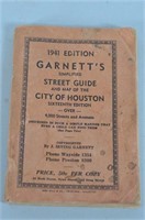 1941 Edition Garnett's Street Guide : Houston