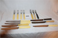 EARLY FLATWARE BOX LOT