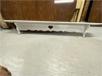 Nice 60" Wall Shelf With Plate Groove on top