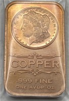 (Y) 1oz Copper Bar Morgan