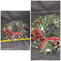 50% OFF 60s Christmas Plastic Greenery Wreath