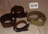 Military Sam Brown Belts & Webbing Belt VRI Buckle