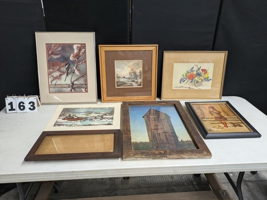 5 Assorted Framed Prints