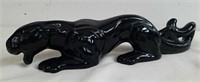 Vintage ceramic 13-in Panther decor with Crystal