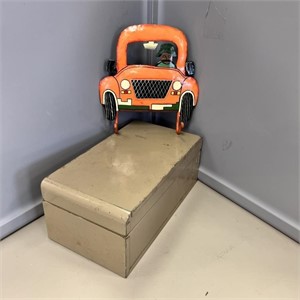 Metal File Box & Wall Décor